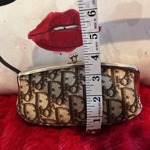 Rare Vtg Christian Dior 80’s Brown Trotter Monogram Small Clutch Bag - Picture 13 of 15